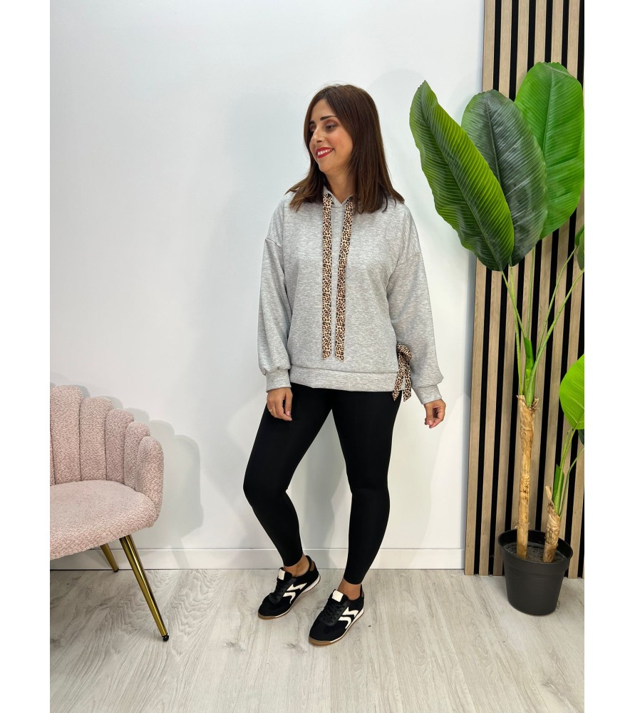 SUDADERA JARDÍN GRÍS