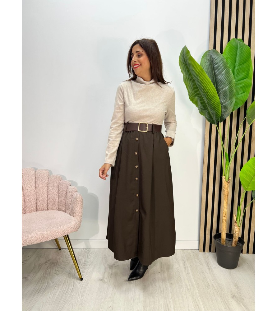 VESTIDO ROSALIA BEIGE