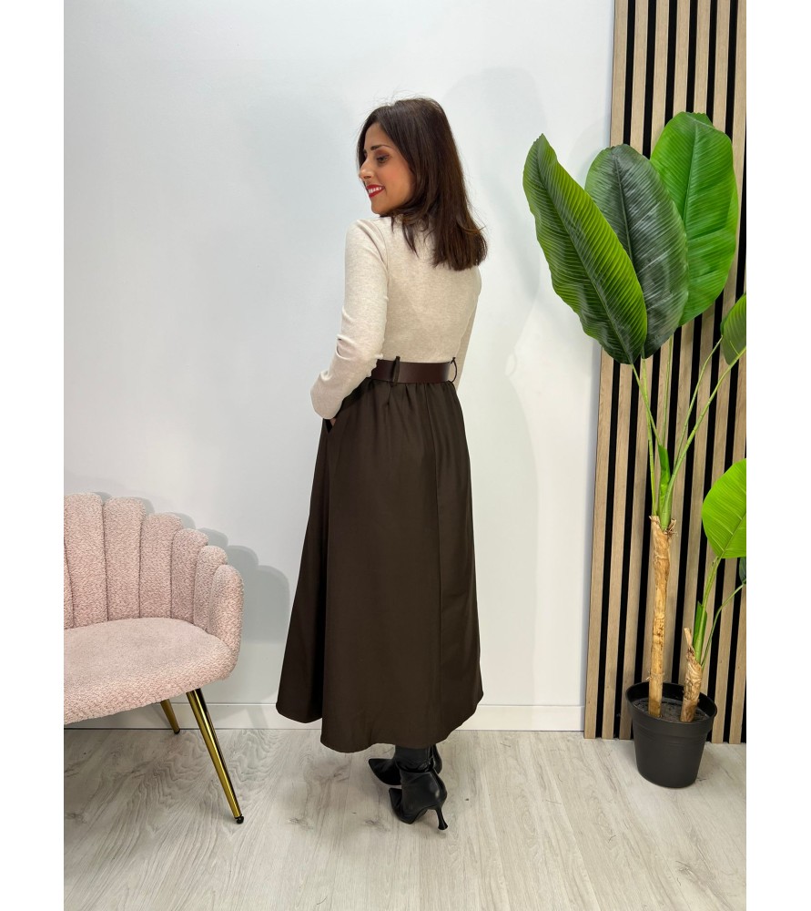VESTIDO ROSALIA BEIGE