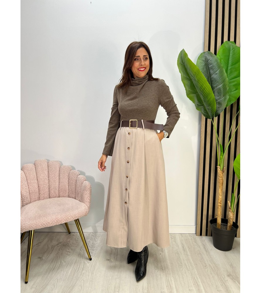 VESTIDO ROSALIA CHOCOLATE