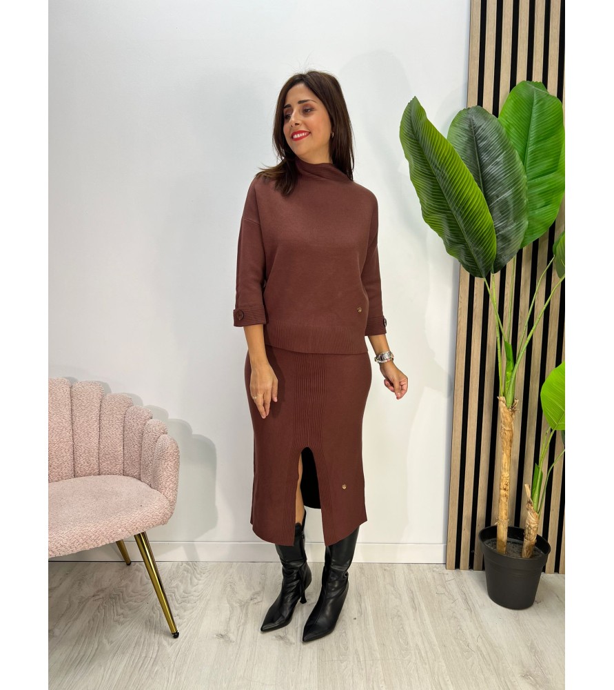 CONJUNTO ROSINA CHOCOLATE