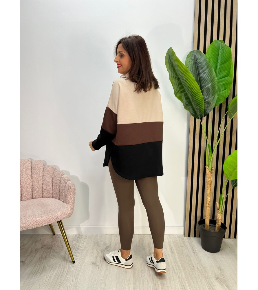 SUDADERA CLARA BEIGE