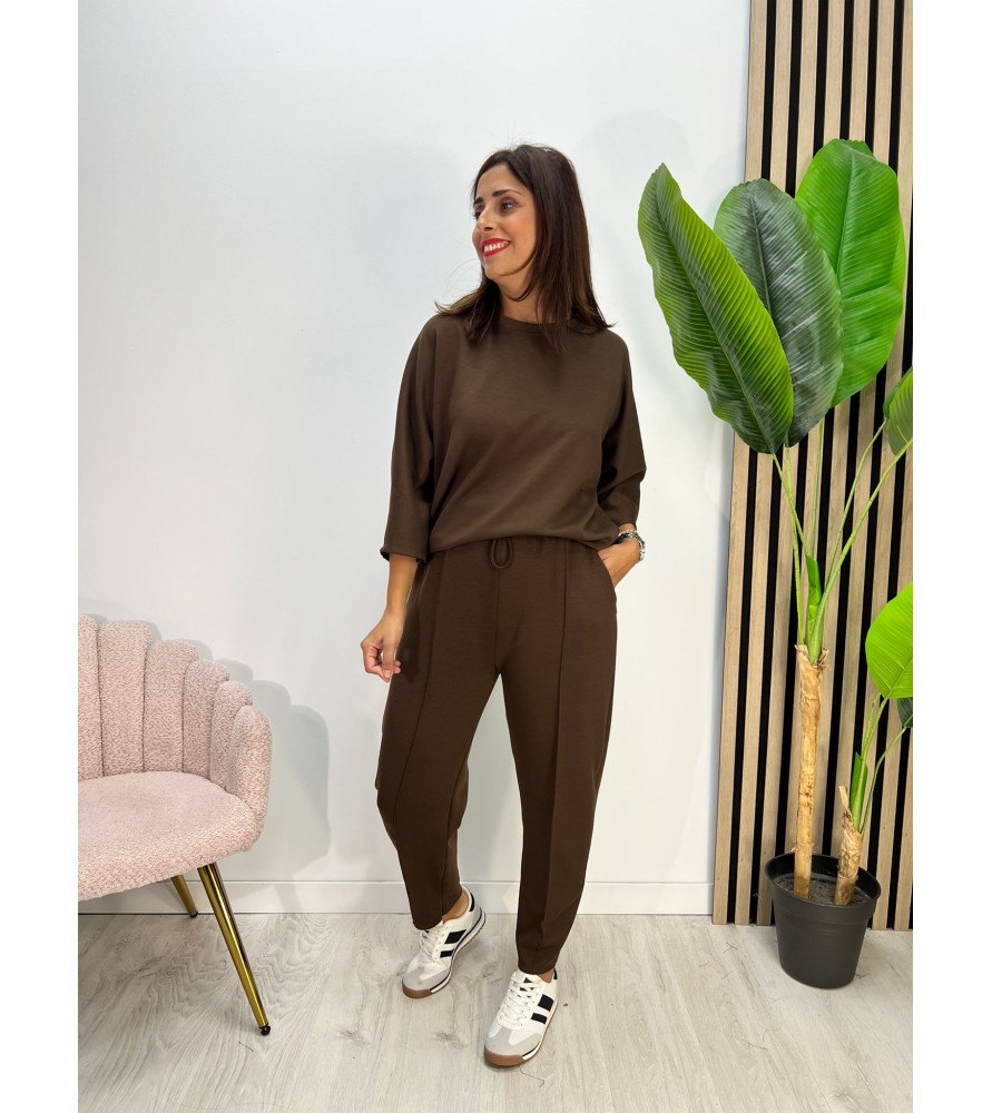 CONJUNTO SARA CHOCOLATE
