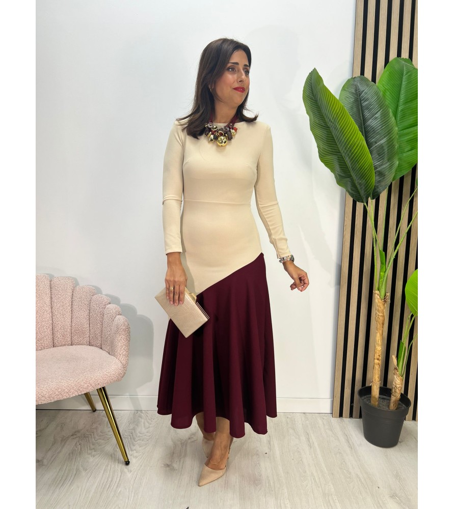 VESTIDO CHICLANA BEIGE