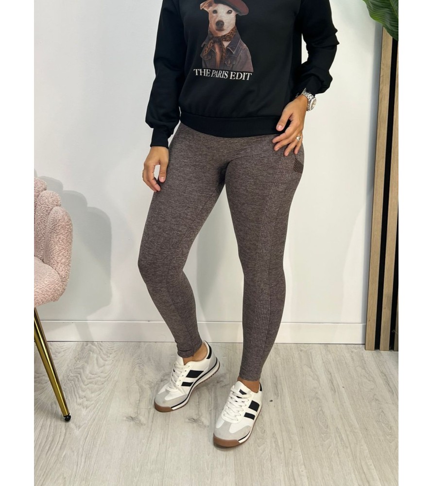 LEGGIN DEPORTIVO CHOCOLATE