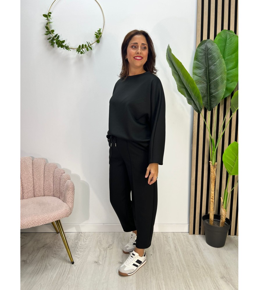 CONJUNTO SARA NEGRO MANGA...