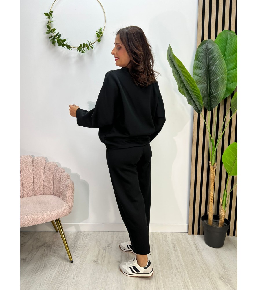 CONJUNTO SARA NEGRO MANGA...