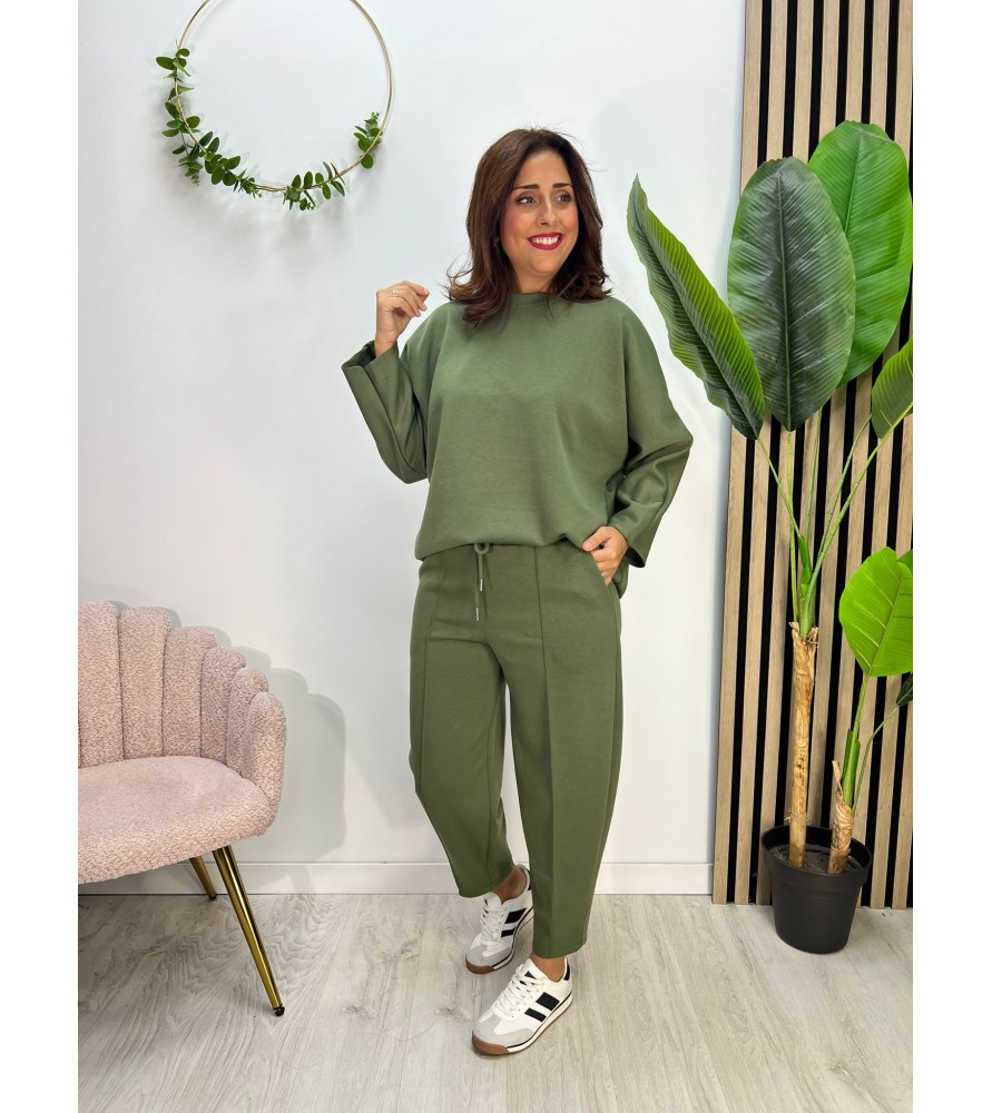 CONJUNTO SARA VERDE MANGA...