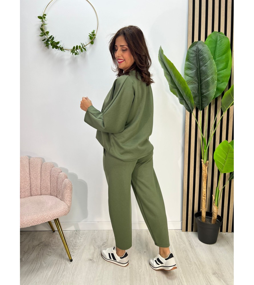 CONJUNTO SARA VERDE MANGA...