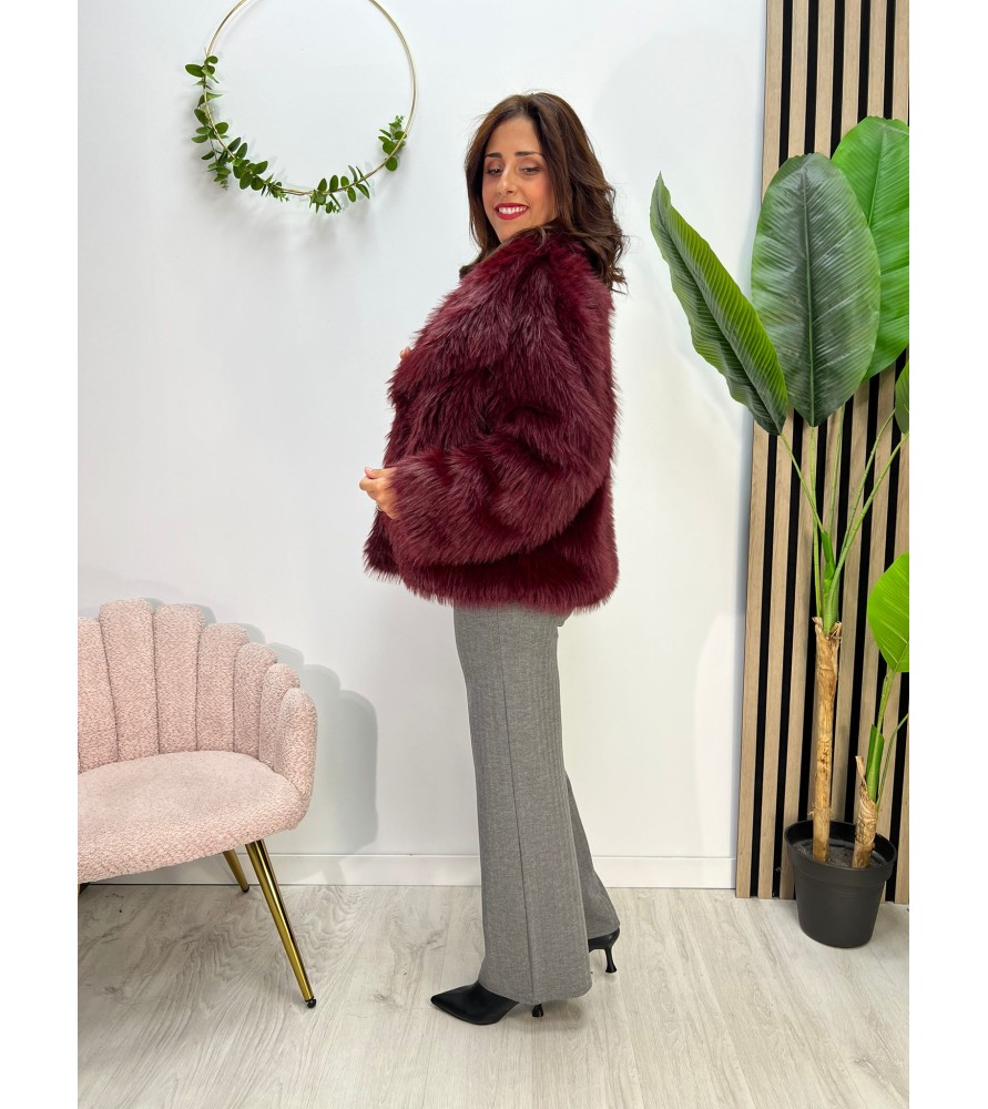 ABRIGO MARGA BURDEOS