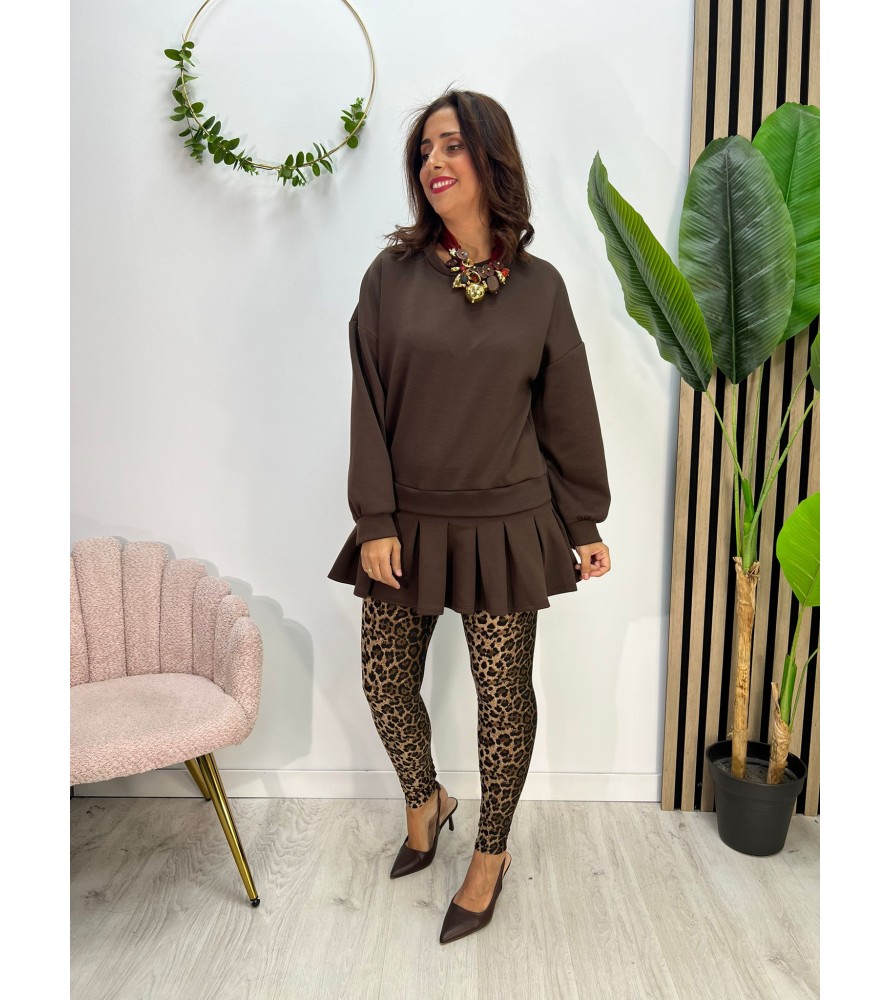 SUDADERA VOLARE CHOCOLATE