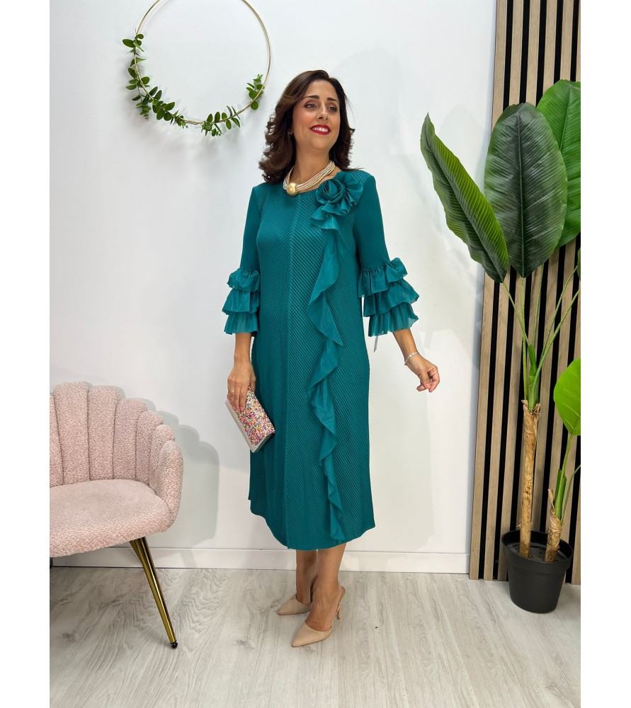 VESTIDO SOFIA PETROLEO