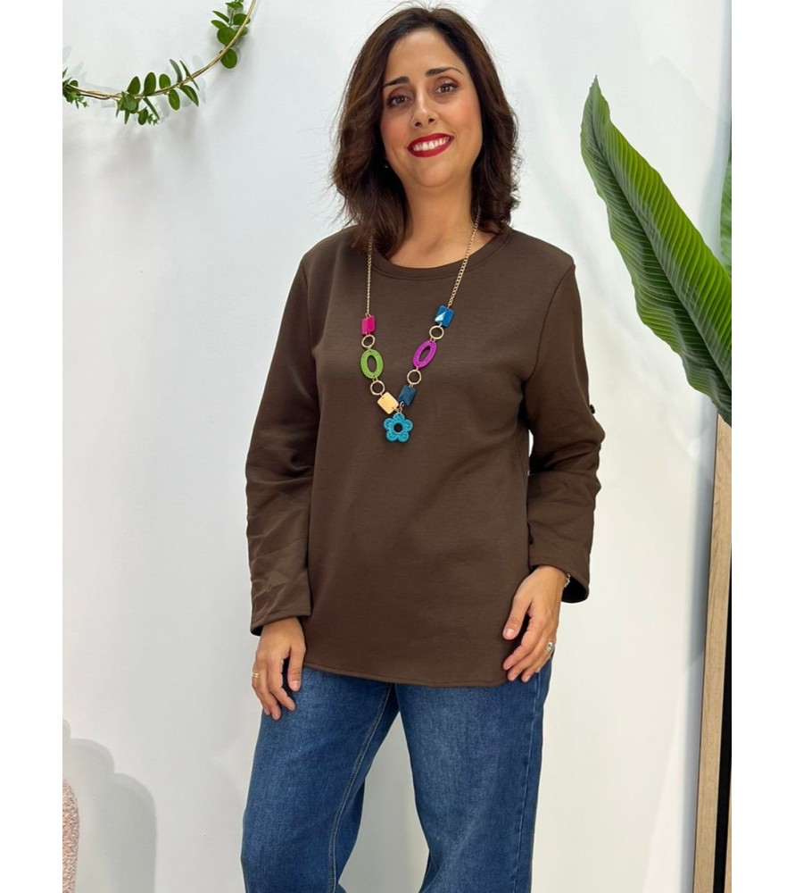 SUDADERA ROMA CHOCOLATE