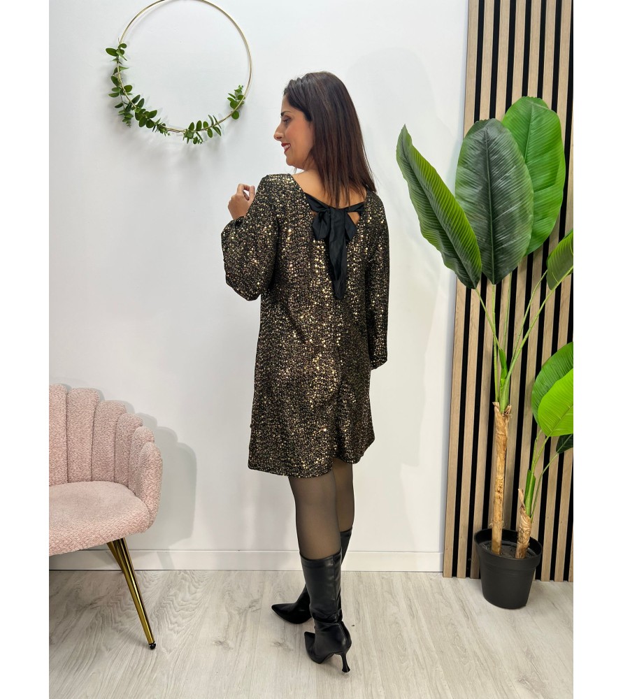 VESTIDO SELENA DORADO