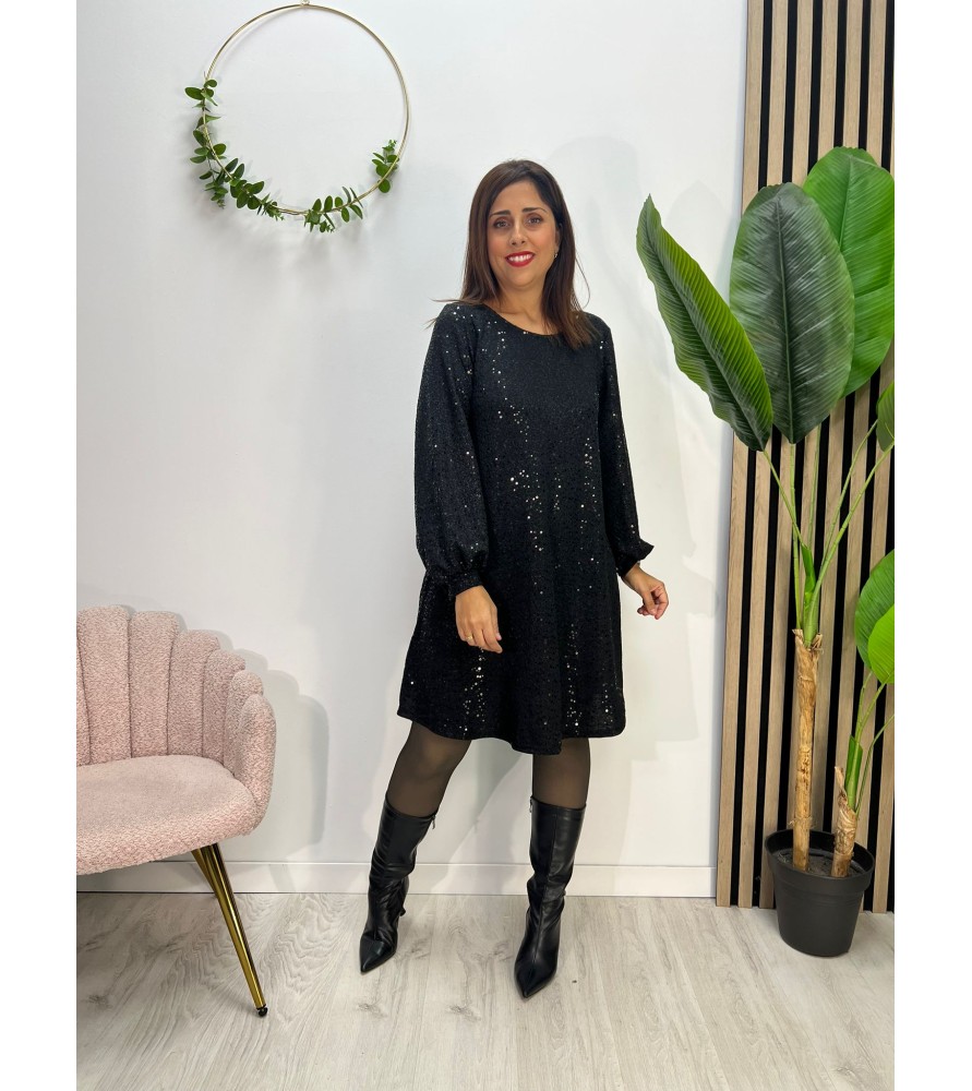 VESTIDO SELENA NEGRO