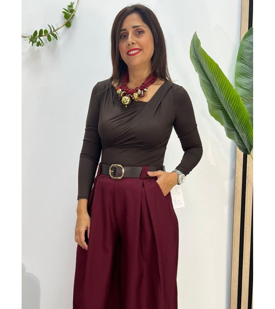 CAMISETA LINA CHOCOLATE