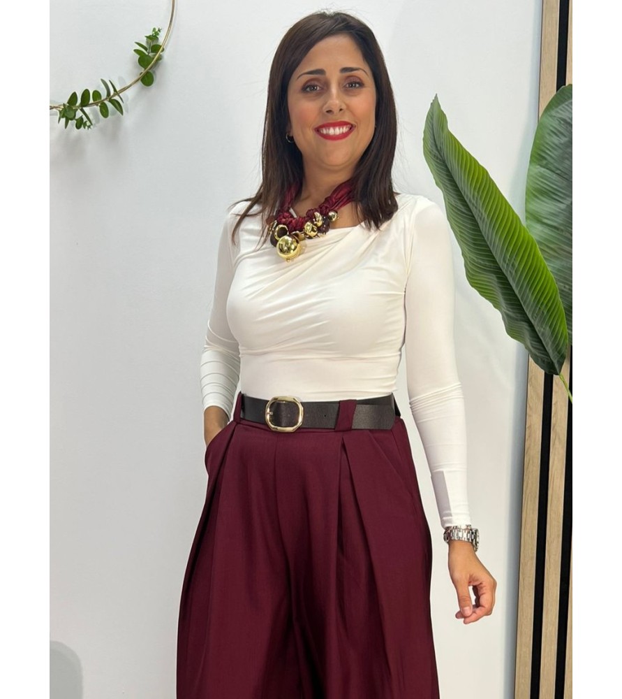 CAMISETA LINA BLANCO