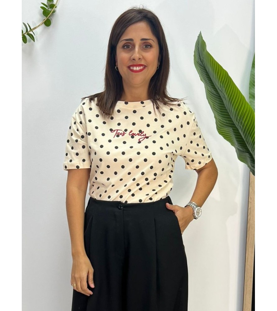 CAMISETA LUNARES BEIGE