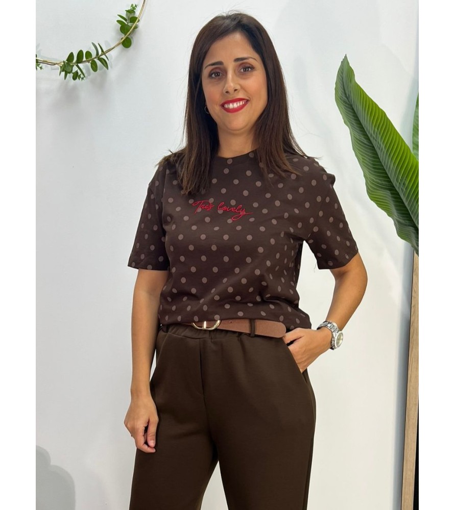 CAMISETRA LUNARES CHOCOLATE