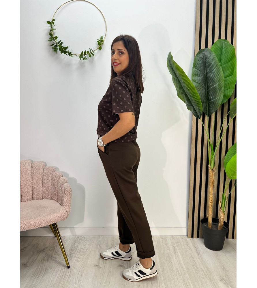 CAMISETRA LUNARES CHOCOLATE