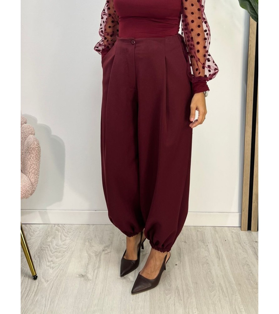 PANTALÓN SANTA BURDEOS