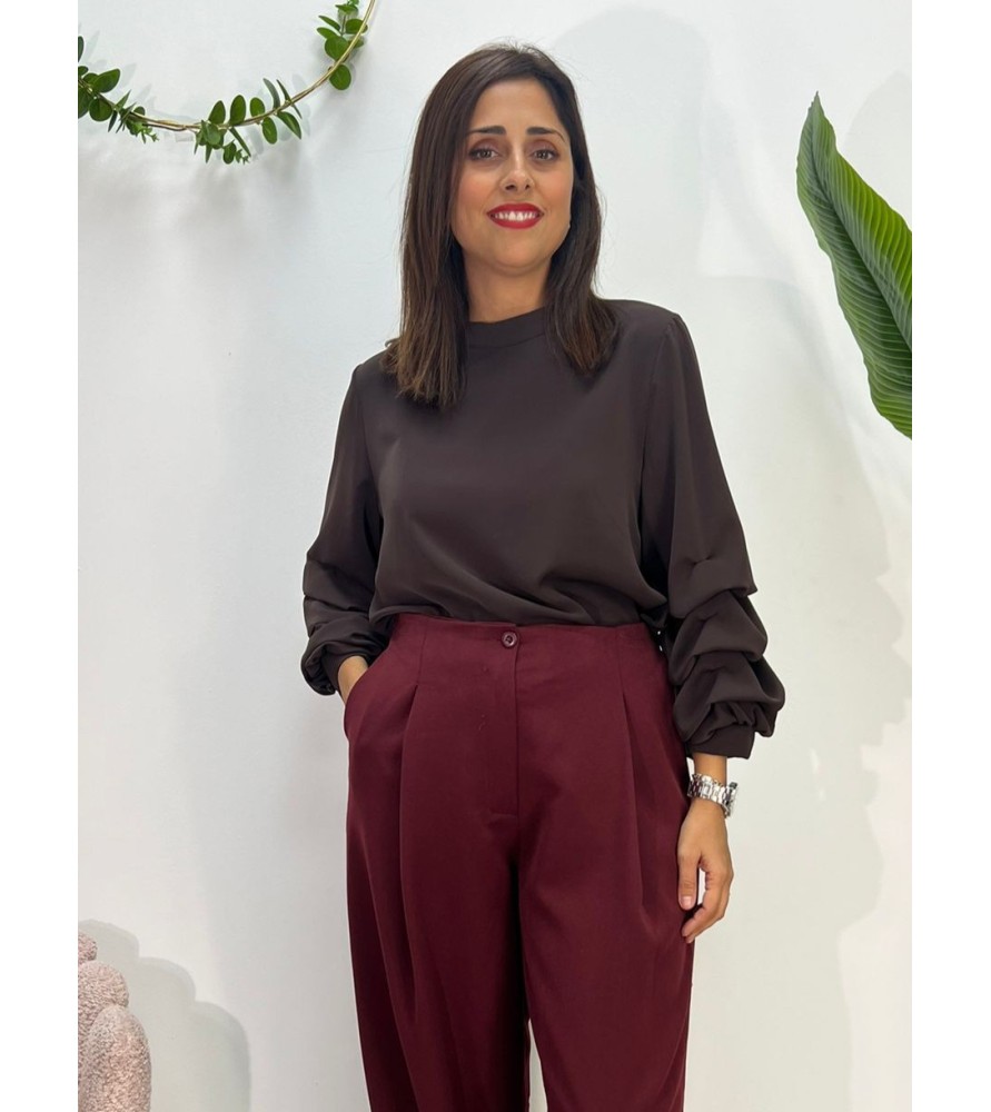 BLUSA ARJONA CHOCOLATE